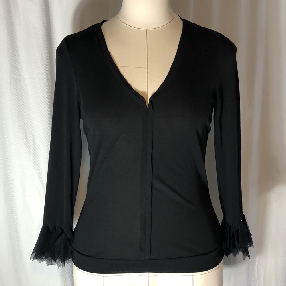 Tom K Nguyen stretch knit long sleeve top